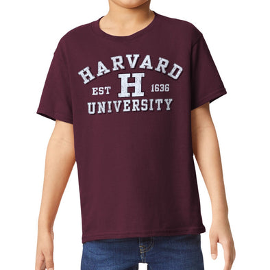 Harvard University Short-Sleeve Youth T-Shirt (Maroon)