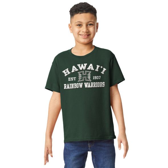 University of Hawaii Short-Sleeve Youth T-Shirt (Hunter Green)