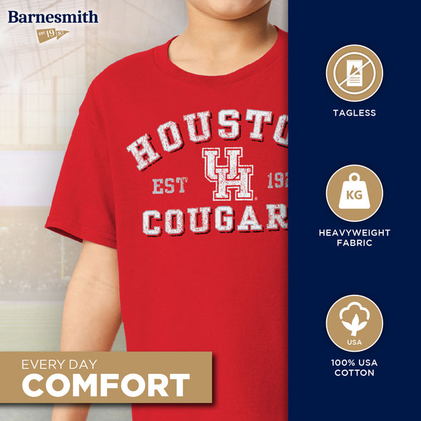 University of Houston Short-Sleeve Youth T-Shirt (Red)