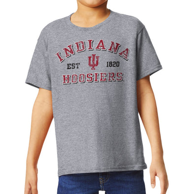 Indiana University Short-Sleeve Youth T-Shirt (Grey)