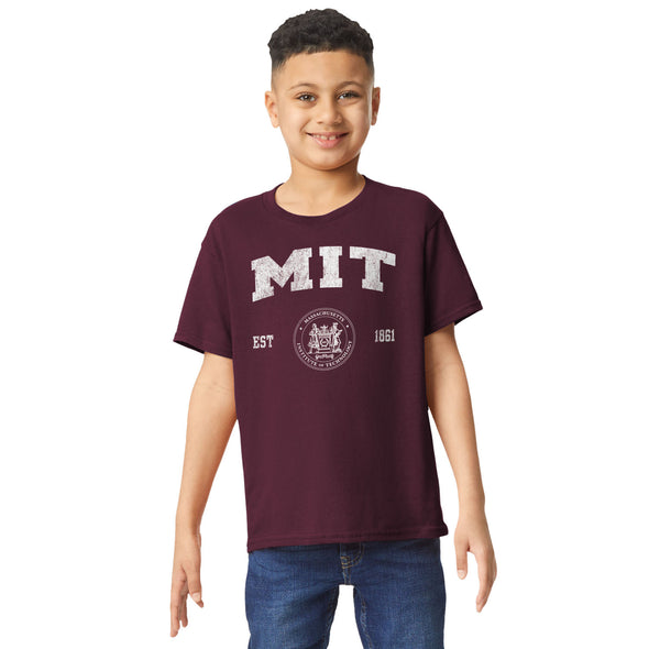 Massachusetts Institute of Technology Short-Sleeve Youth T-Shirt (Maroon)