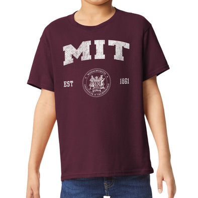 Massachusetts Institute of Technology Short-Sleeve Youth T-Shirt (Maroon)