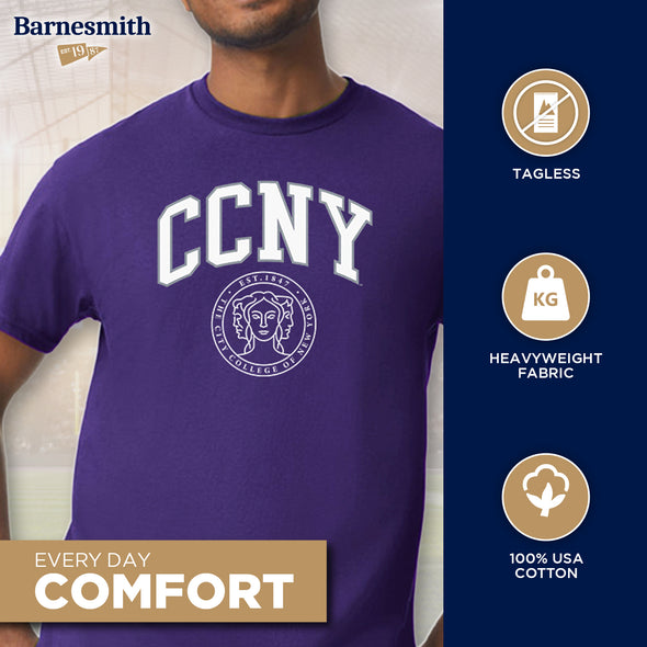 City College of New York Heritage T-Shirt (Purple)
