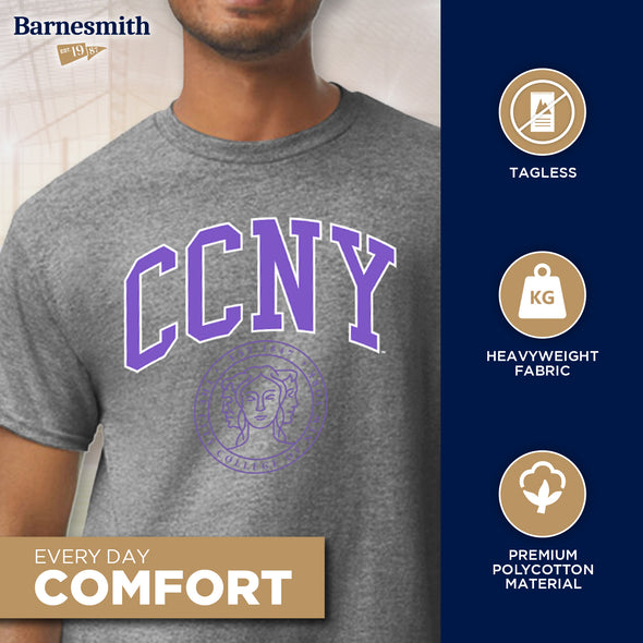 City College of New York Heritage T-Shirt (Charcoal Grey)