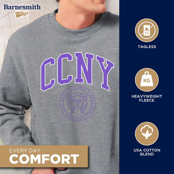 City College of New York Heritage Sweatshirt (Charcoal Grey)