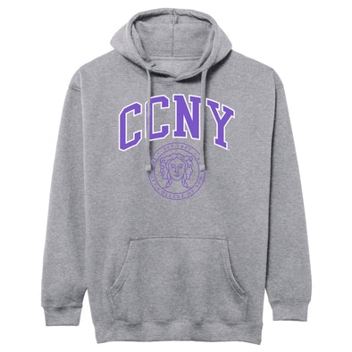 City College of New York Heritage Hooded Sweatshirt (Charcoal Grey)