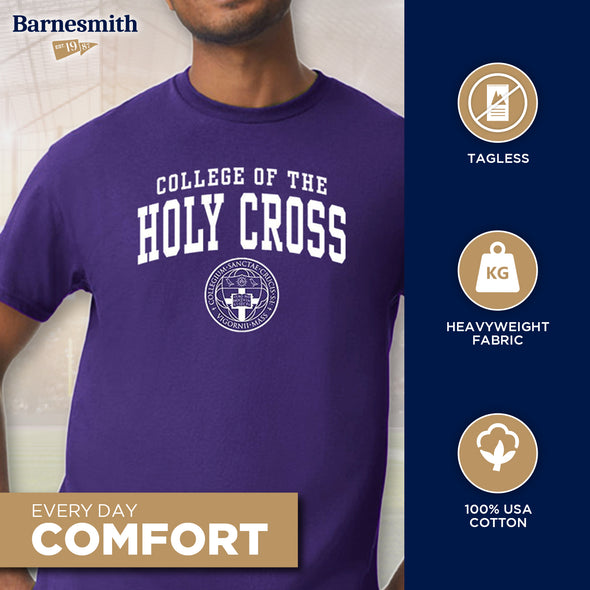College of The Holy Cross Heritage T-Shirt (Purple)