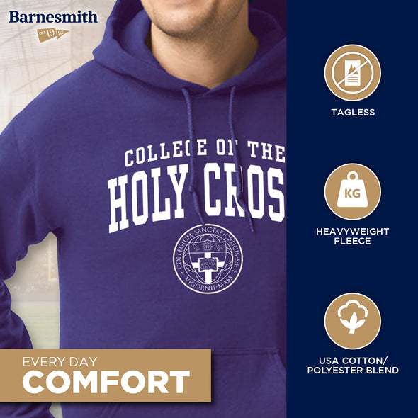 College of The Holy Cross Heritage Hooded Sweatshirt (Purple)