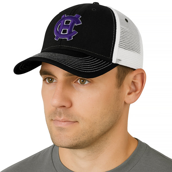 College of the Holy Cross Sideline Trucker Hat One-Size (Black/White)
