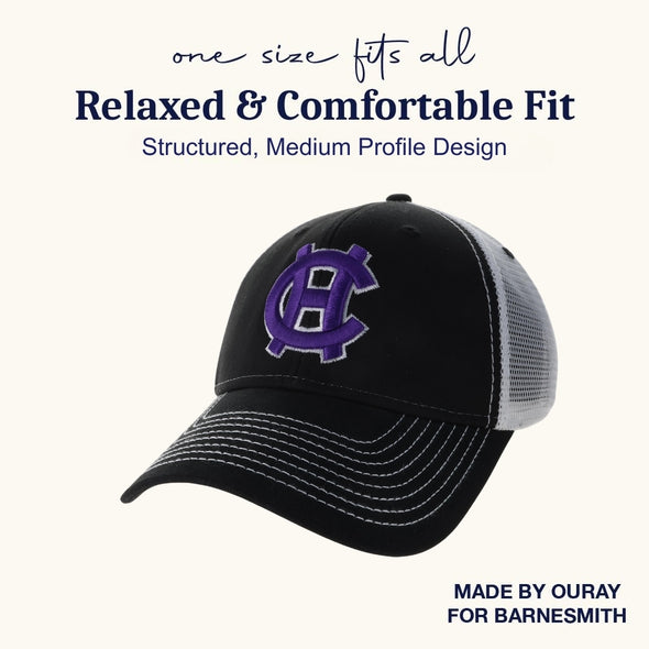 College of the Holy Cross Sideline Trucker Hat One-Size (Black/White)