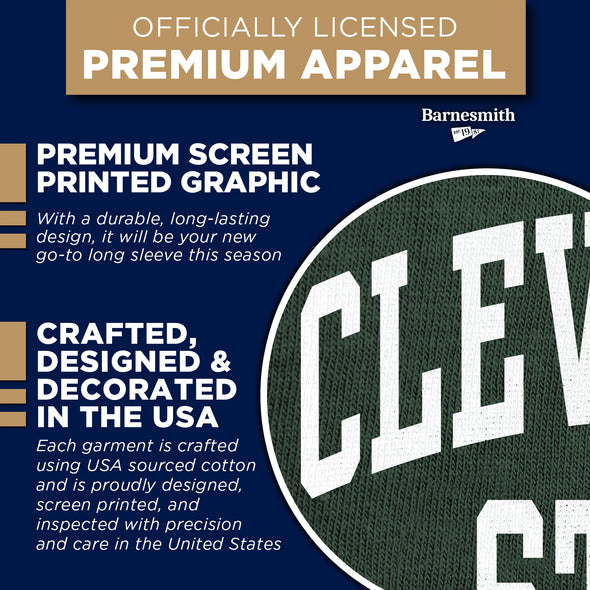 Cleveland State University Classic Long Sleeve T-Shirt (Hunter Green)