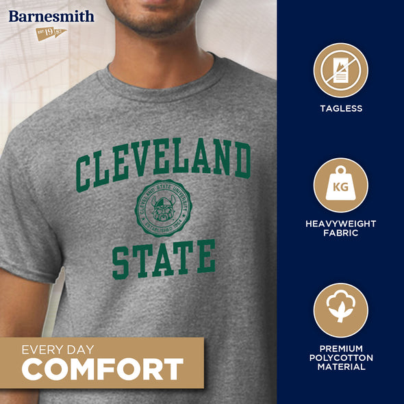 Cleveland State University Heritage T-Shirt (Charcoal Grey)