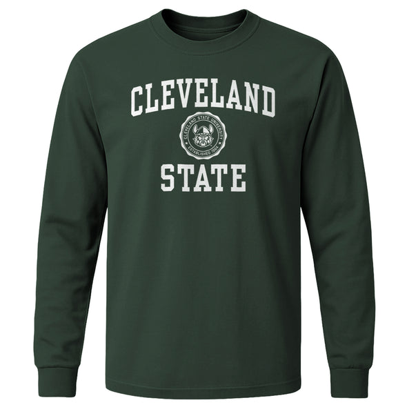 Cleveland State University Heritage Long Sleeve T-Shirt (Hunter Green)