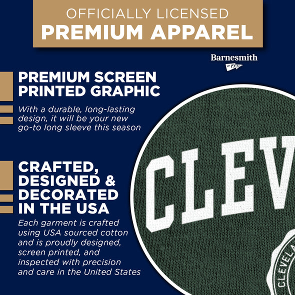 Cleveland State University Heritage Long Sleeve T-Shirt (Hunter Green)
