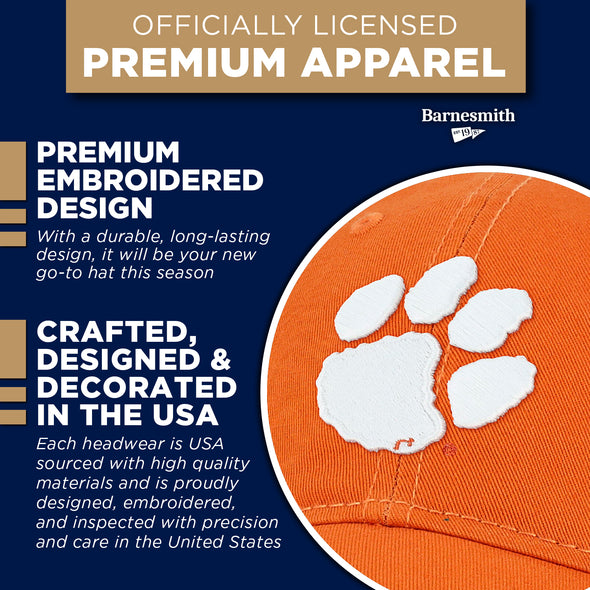Clemson University Spirit Baseball Hat One-Size (Orange)