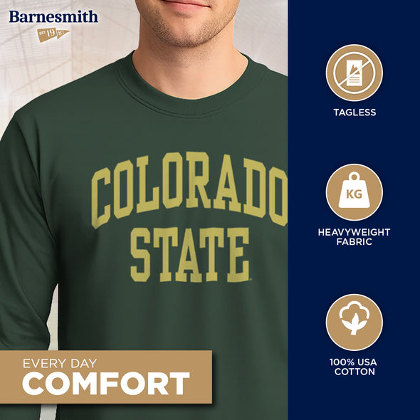 Colorado State University Classic Long Sleeve T-Shirt (Hunter Green)