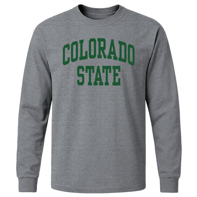 Colorado State University Classic Long Sleeve T-Shirt (Charcoal Grey)