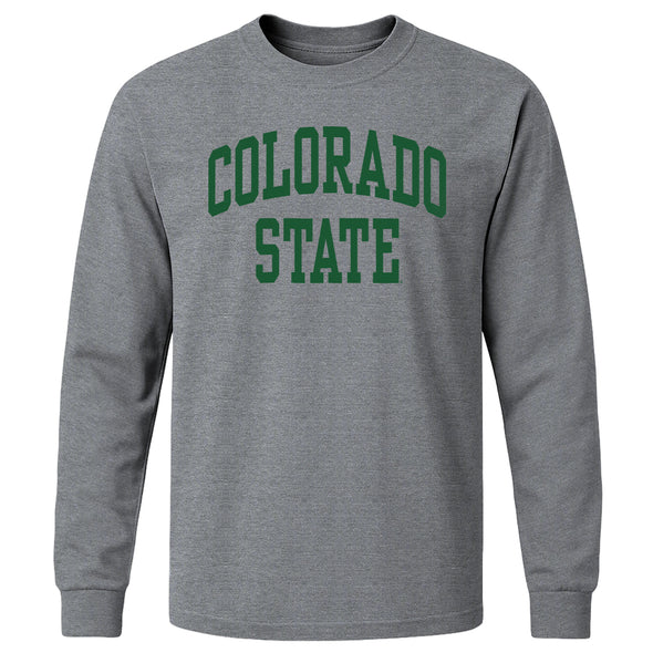 Colorado State University Classic Long Sleeve T-Shirt (Charcoal Grey)
