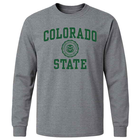 Colorado State University Heritage Long Sleeve T-Shirt (Charcoal Grey)