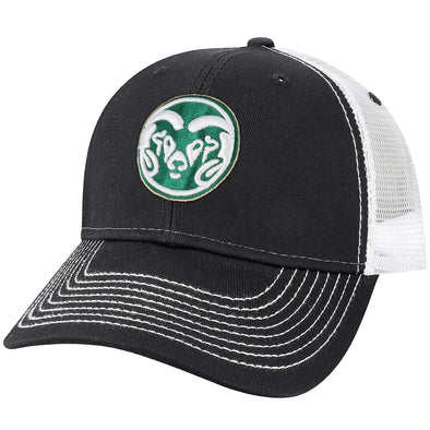 Colorado State University Sideline Trucker Hat One-Size (Dark Grey/White)