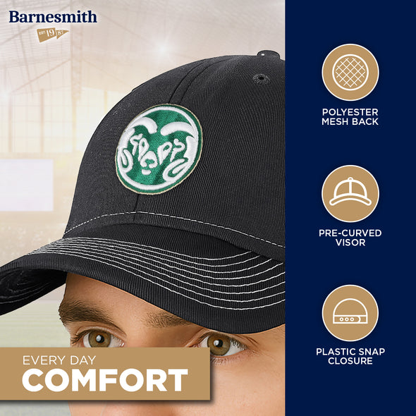 Colorado State University Sideline Trucker Hat One-Size (Dark Grey/White)