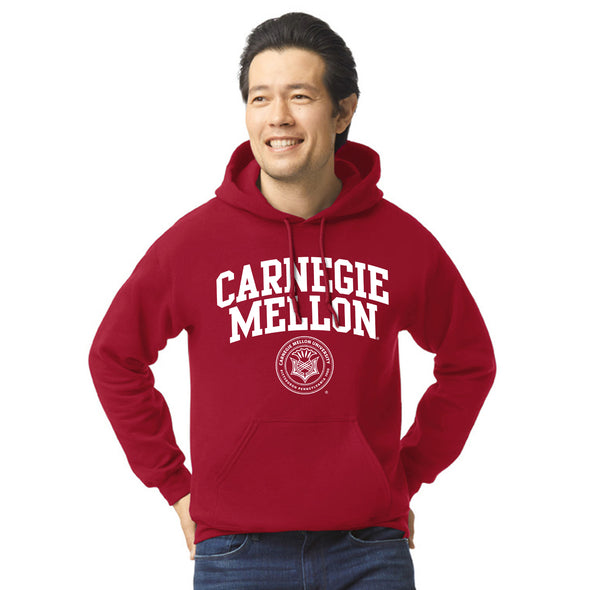 Carnegie Mellon University Heritage Hooded Sweatshirt (Cardinal)