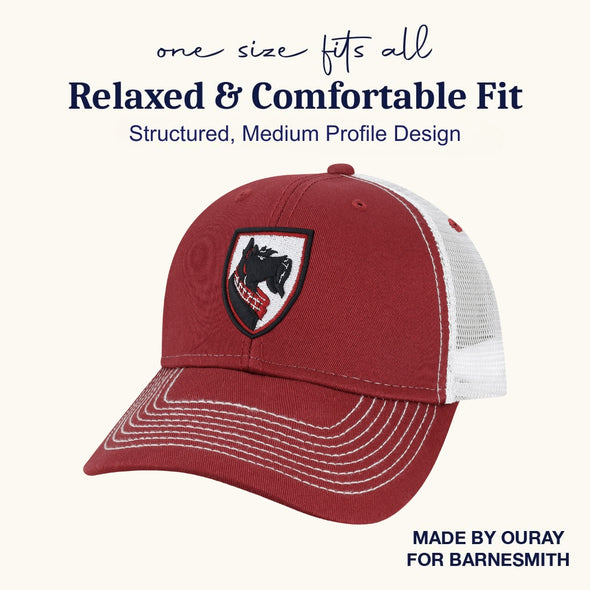 Carnegie Mellon University Sideline Trucker Hat One-Size (Burnt Henna/White)