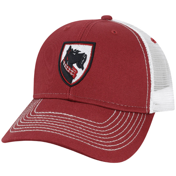 Carnegie Mellon University Sideline Trucker Hat One-Size (Burnt Henna/White)