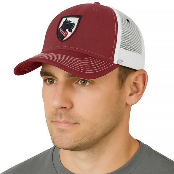 Carnegie Mellon University Sideline Trucker Hat One-Size (Burnt Henna/White)