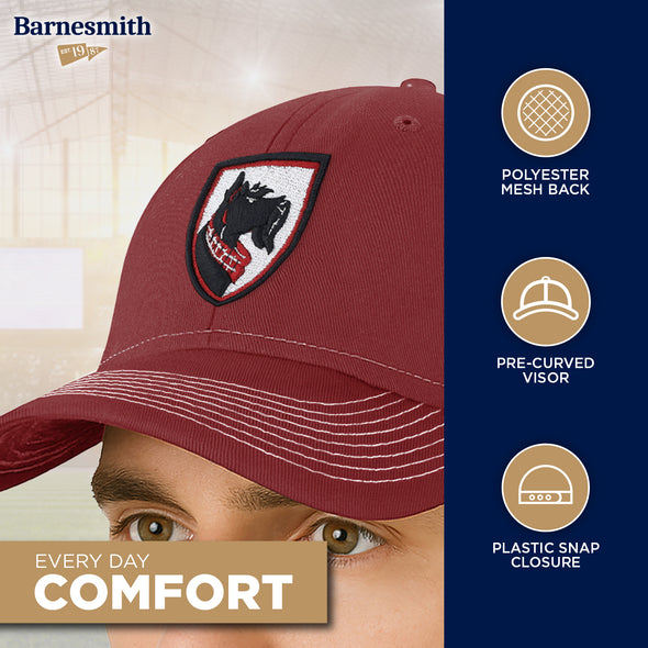 Carnegie Mellon University Sideline Trucker Hat One-Size (Burnt Henna/White)
