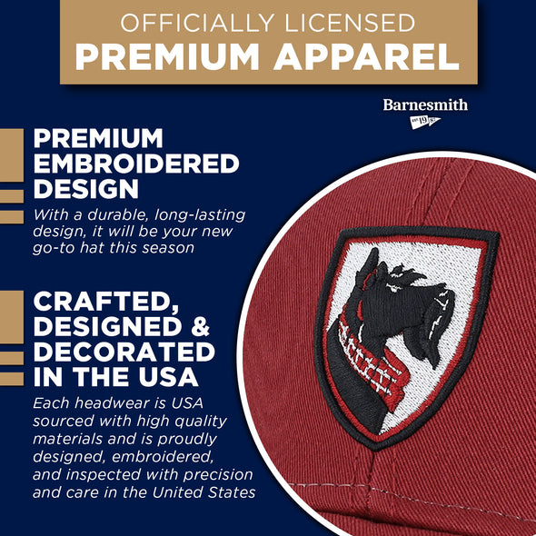 Carnegie Mellon University Sideline Trucker Hat One-Size (Burnt Henna/White)