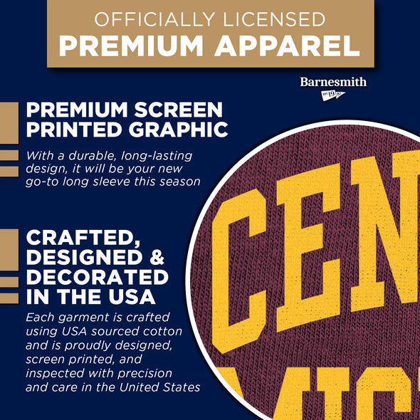 Central Michigan University Classic Long Sleeve T-Shirt (Maroon)
