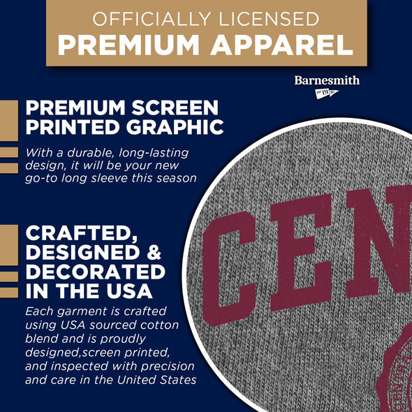Central Michigan University Heritage Long Sleeve T-Shirt (Charcoal Grey)
