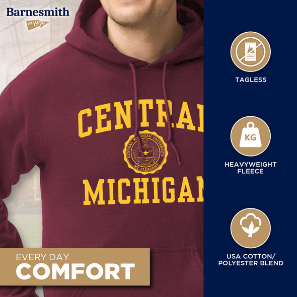 Central Michigan University Heritage Hooded Sweatshirt (Maroon)