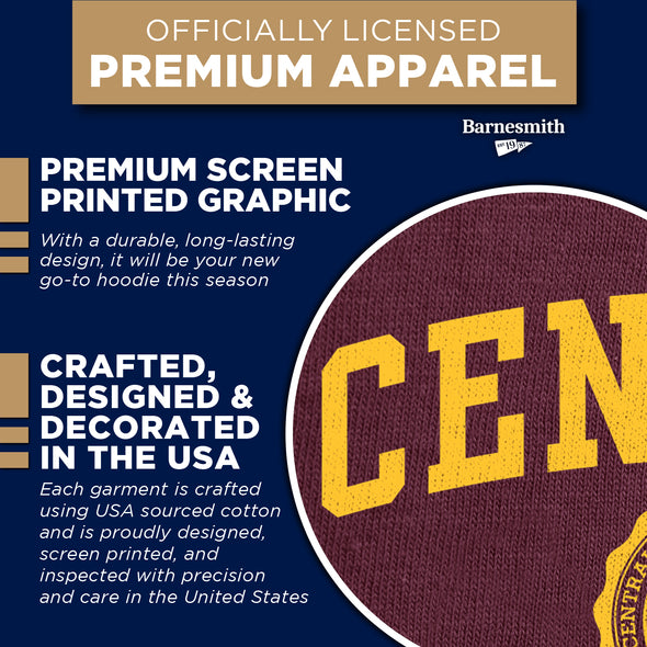 Central Michigan University Heritage Hooded Sweatshirt (Maroon)