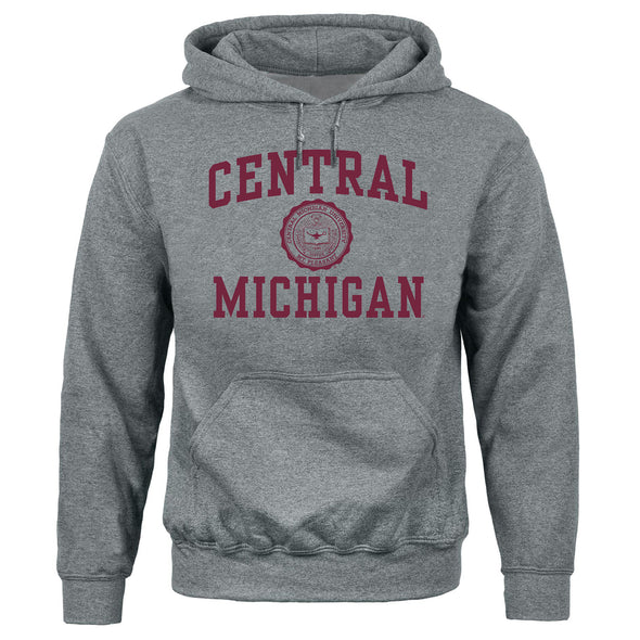 Central Michigan University Heritage Hooded Sweatshirt (Charcoal Grey)