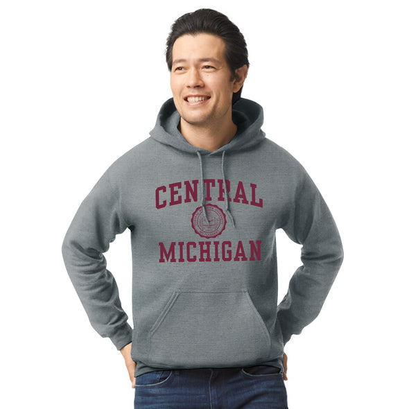 Central Michigan University Heritage Hooded Sweatshirt (Charcoal Grey)