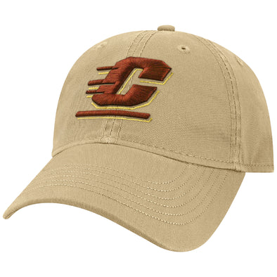 Central Michigan University Spirit Baseball Hat One-Size (Khaki)