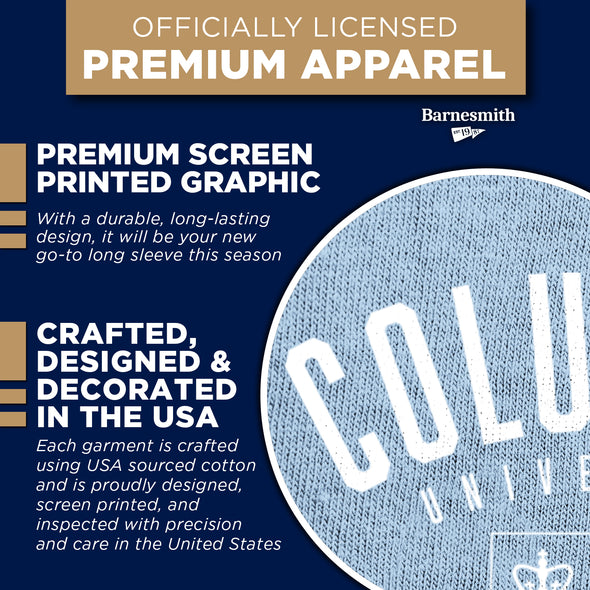 Columbia University Heritage Long Sleeve T-Shirt (Light Blue)