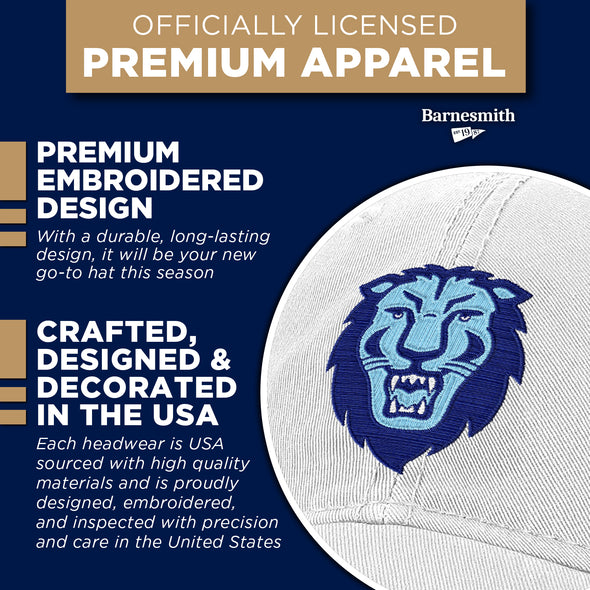 Columbia University Spirit Baseball Hat One-Size (White)
