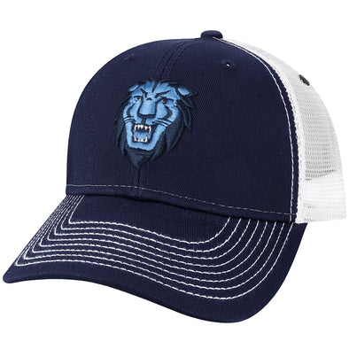 Columbia University Sideline Trucker Hat One-Size (Navy/White)