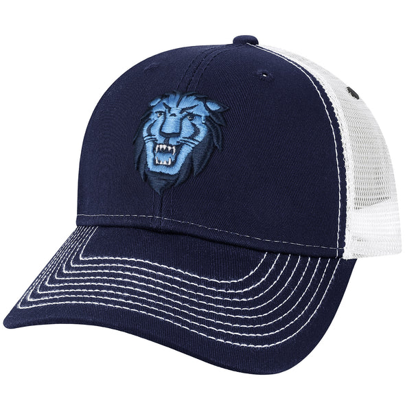 Columbia University Sideline Trucker Hat One-Size (Navy/White)