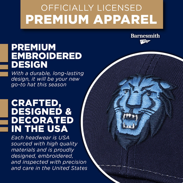 Columbia University Sideline Trucker Hat One-Size (Navy/White)