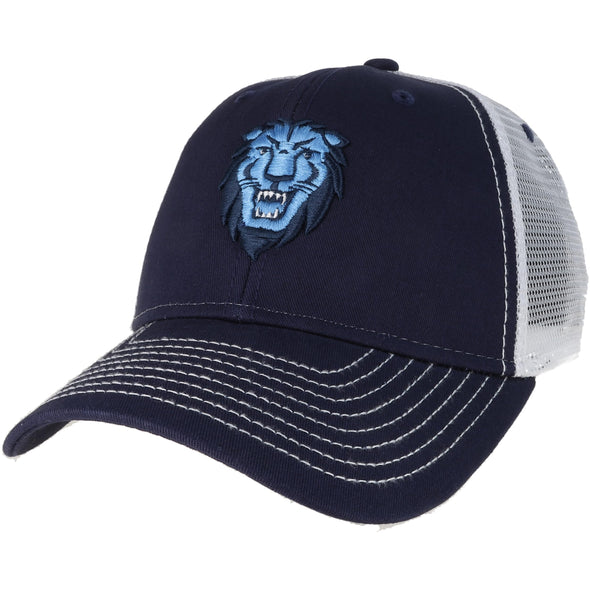 Columbia University Sideline Trucker Hat One-Size (Navy/White)