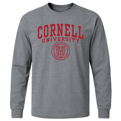 Cornell Heritage Long Sleeve T-Shirt (Charcoal Grey)