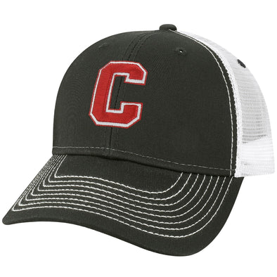 Cornell University Sideline Trucker Hat One-Size (Black/White)