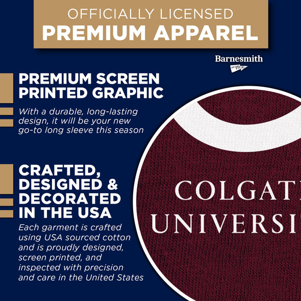 Colgate University Heritage Long Sleeve T-Shirt (Maroon)