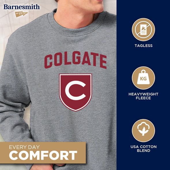 Colgate University Heritage Crewneck Sweatshirt (Charcoal)