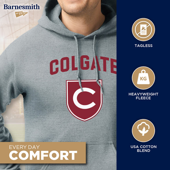 Colgate University Heritage Hooded Sweatshirt (Charcoal)