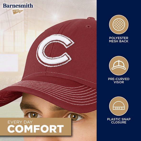 Colgate University Sideline Trucker Hat One-Size (Burnt Henna/White)